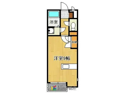 レオネクストカミツレ(ワンルーム/2階)の間取り写真