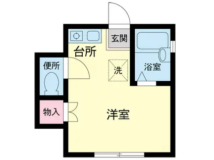 ドエルイズミI(ワンルーム/1階)の間取り写真