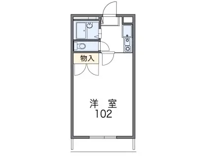 UZAWA(1K/2階)の間取り写真