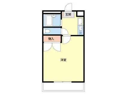 パレス野田(1K/1階)の間取り写真