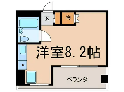 アーバンブラン金山(ワンルーム/4階)の間取り写真