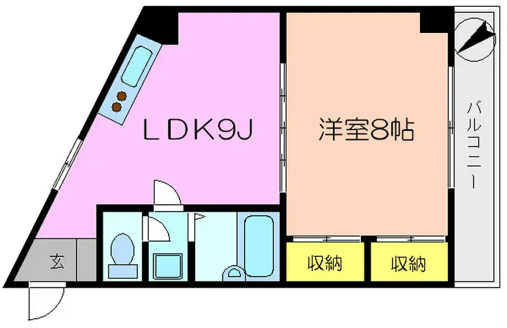 ビューハイツ土屋 5階階 間取り