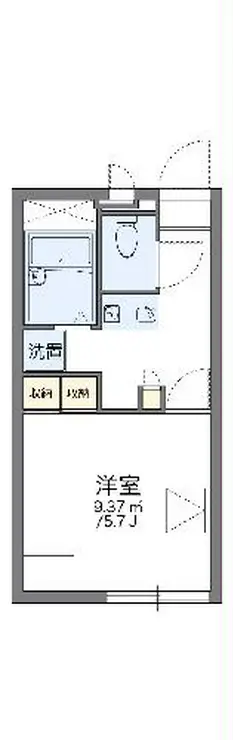レオパレスフローラリア 2階階 間取り