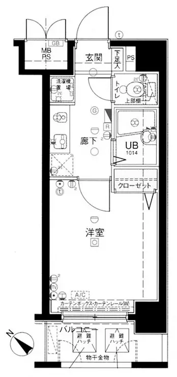 メインステージ巣鴨 5階階 間取り