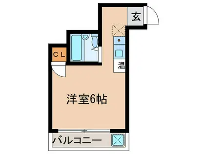 ハートイン代官町(ワンルーム/5階)の間取り写真