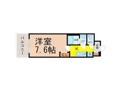 プレサンス上前津オレシア(1K/10階)の間取り写真