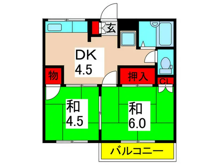 ゴールドマンション 4階階 間取り