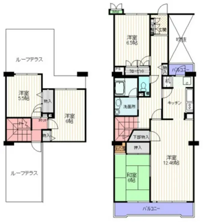 朝日プラザ武蔵野マーテルヒルズ参番館 11階階 間取り