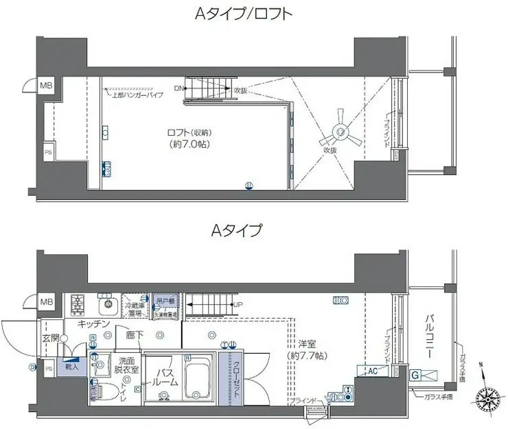 ZOOM六本木 6階階 間取り