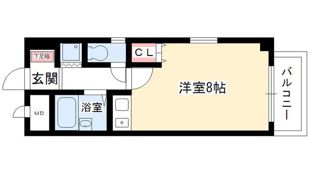 サンシャイン照が丘(ワンルーム/2階)の間取り写真