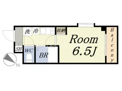 メゾンドフェンテ(1K/7階)の間取り写真