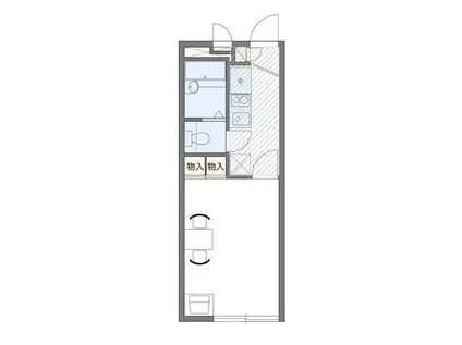 レオパレスRINKA(1K/1階)の間取り写真