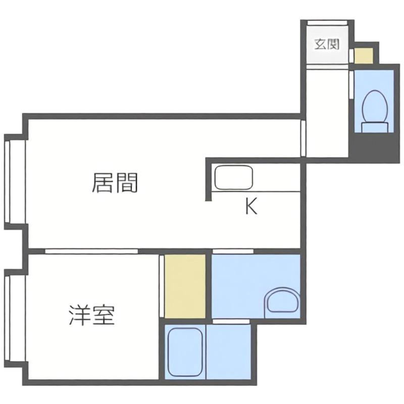 セレス2・6(1DK/3階)の間取り写真