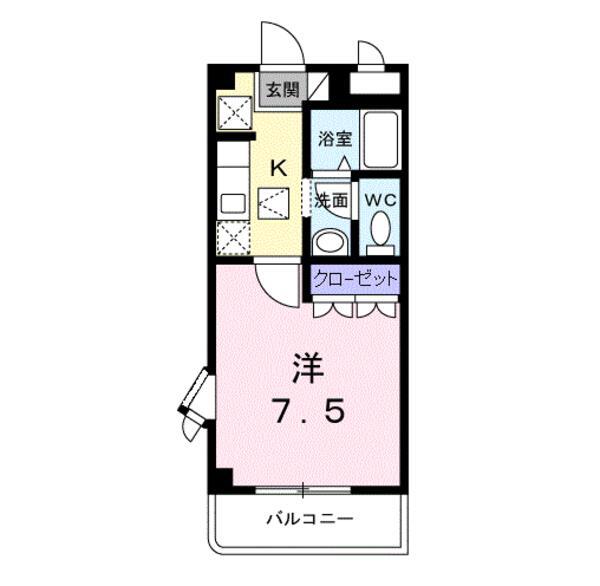 ミキハウス(1K/1階)の間取り写真