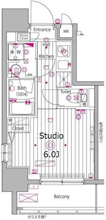 ガーラ・プレシャス渋谷六本木通り 11階階 間取り