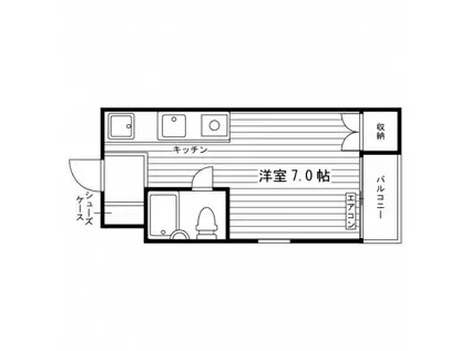 STUDENT JURAKU PART1(ワンルーム/4階)の間取り写真