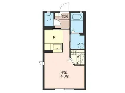 ディアス・コスモ大泉・壱番館(ワンルーム/2階)の間取り写真