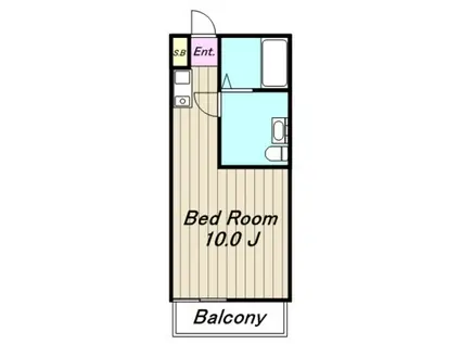 PORTA ROSSA(ワンルーム/2階)の間取り写真