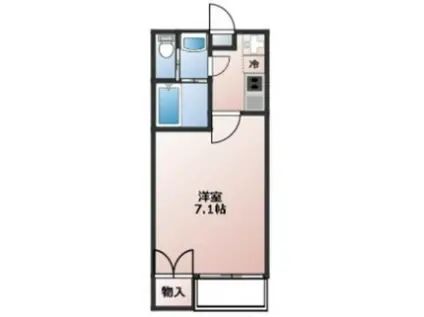 FUSION練馬桜台(1K/2階)の間取り写真