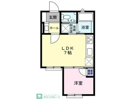 ザ・ガーデン フィールド(1LDK/2階)の間取り写真