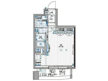 パティーナ三田台(1K/4階)の間取り写真
