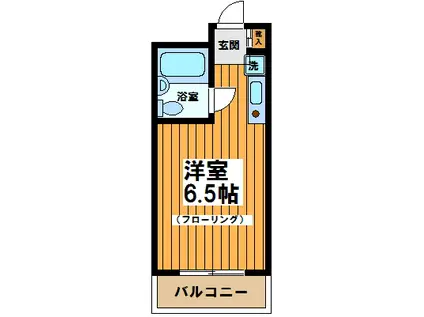 あしのはうす永福(ワンルーム/2階)の間取り写真