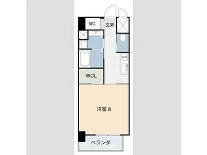 豊田駅前ビル(1K/7階)の間取り写真