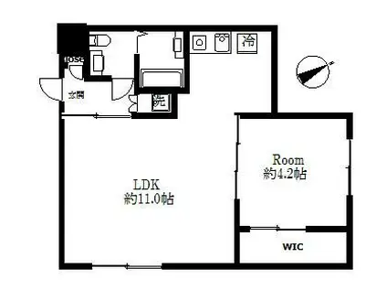 プライム東長崎(1LDK/2階)の間取り写真