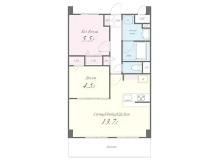 アルカコーバ(1SLDK/2階)の間取り写真