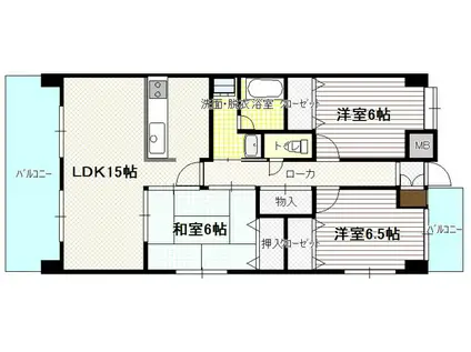 NS21(3LDK/3階)の間取り写真