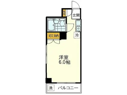 CB一橋学園(ワンルーム/4階)の間取り写真