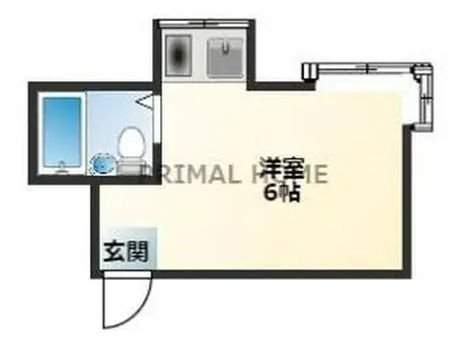 コーポラス三ツ沢(ワンルーム/2階)の間取り写真