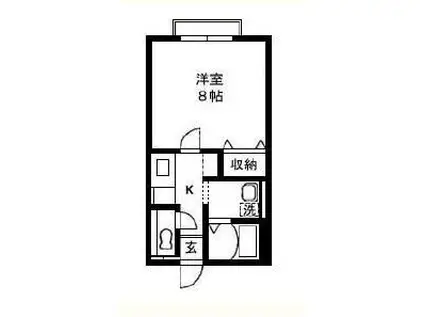 リファインマエダ(1K/2階)の間取り写真