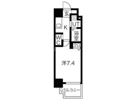 PLACZ新大阪(1K/3階)の間取り写真