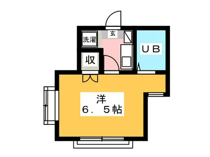 サクシード月吉(1K/2階)の間取り写真