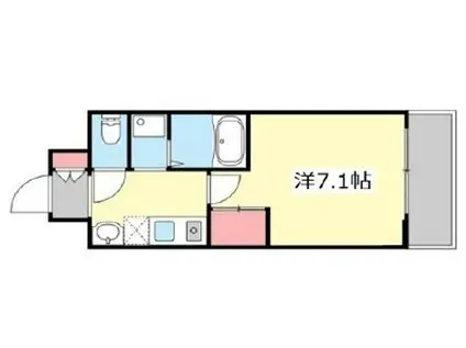 セファミ御影(1K/5階)の間取り写真