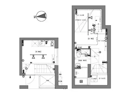 サクラハウス(1SDK/B1階)の間取り写真