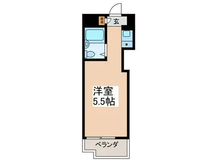 セントヒルズ小金井(ワンルーム/3階)の間取り写真