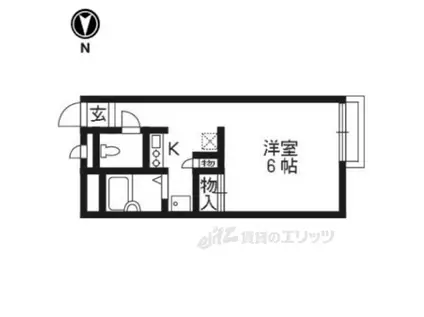 レオパレス ALTAⅠ(1K/2階)の間取り写真