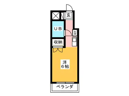 アーバンヒルズ西八王子第2(ワンルーム/3階)の間取り写真