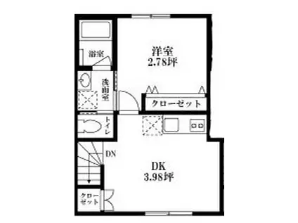ユーアイホーム東日暮里(1LDK/3階)の間取り写真
