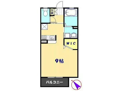 セフィラDIOⅡ(ワンルーム/1階)の間取り写真