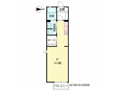 メゾンパリス坂之上 (ワンルーム/2階)の間取り写真