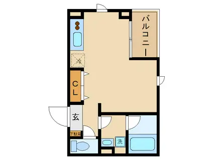 アネシス市ヶ尾(ワンルーム/3階)の間取り写真