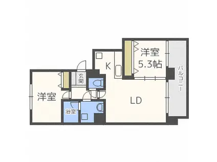 サエラ115(2LDK/10階)の間取り写真