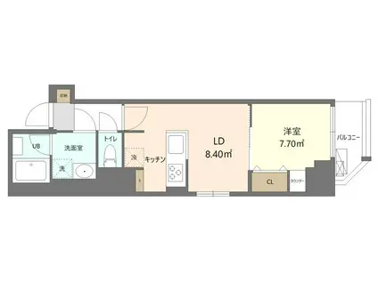 REFRAME5 早稲田(1LDK/2階)の間取り写真