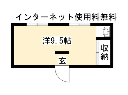 シェアフラット桜木(ワンルーム/1階)の間取り写真