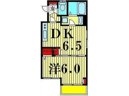 SETTER RIDGE(1DK/1階)の間取り写真