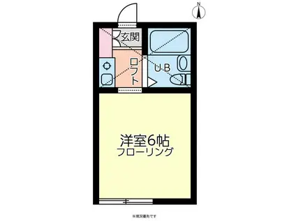 ジョイフルオークラNO36(1K/1階)の間取り写真