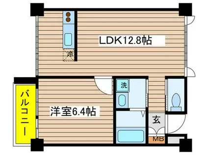 ARK PLATZ(1LDK/7階)の間取り写真